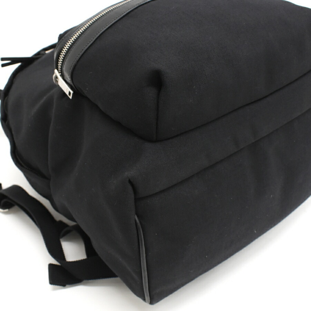 Saint Laurent Paris City Backpack Black Canvas - Picture 6 of 9